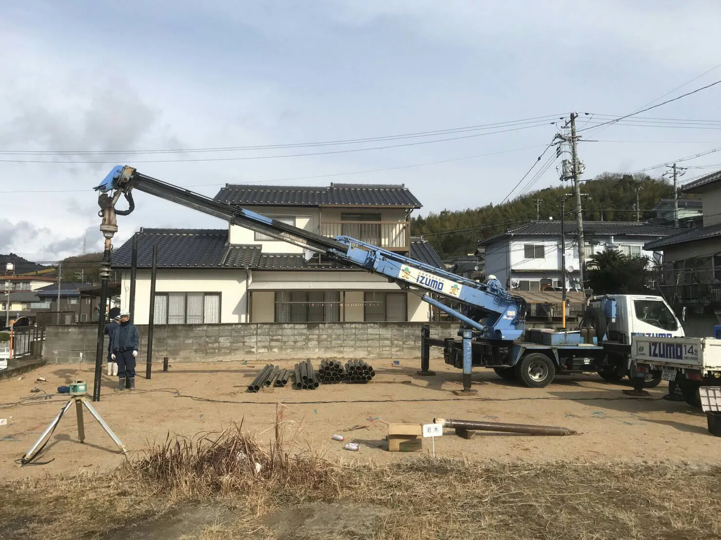 岩国市平田　S様邸地盤補強工事