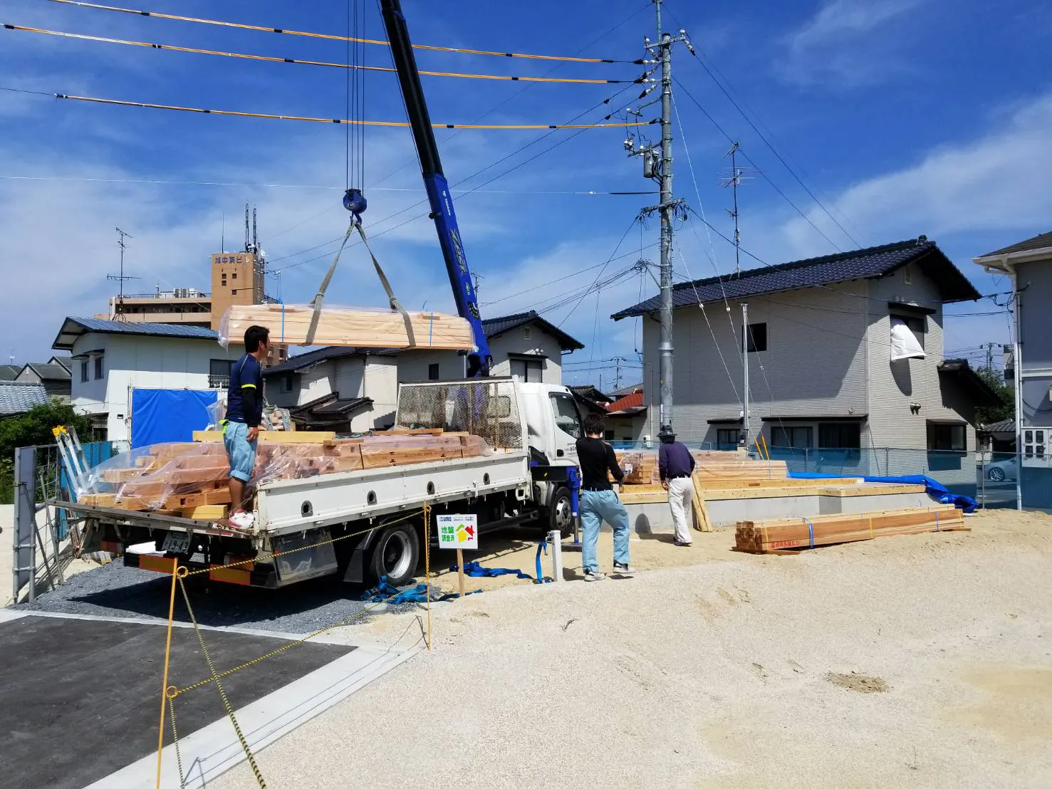 マイホームタウン旭町　S様邸上棟準備