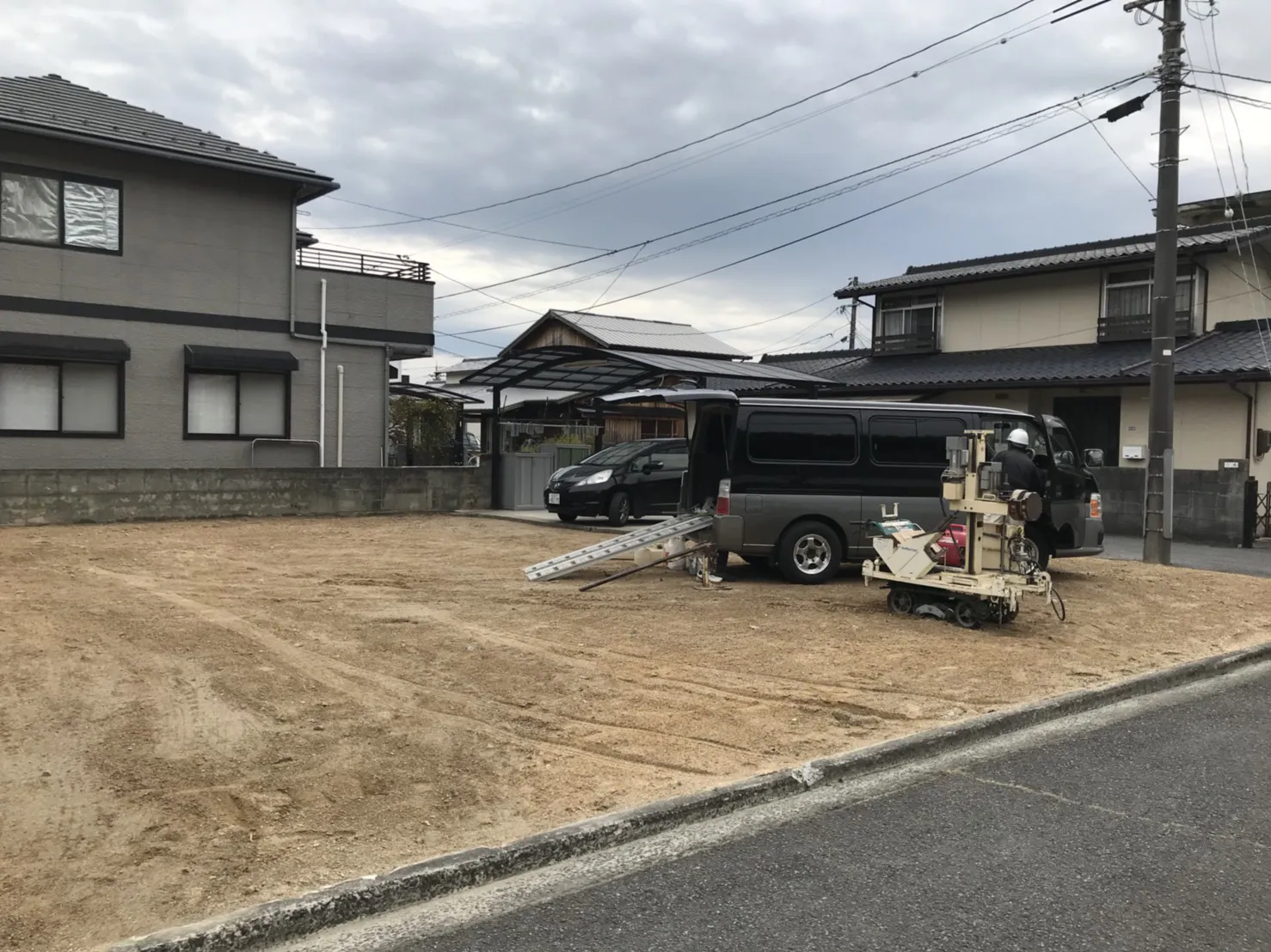 岩国市錦見　N様邸建替え工事地盤調査