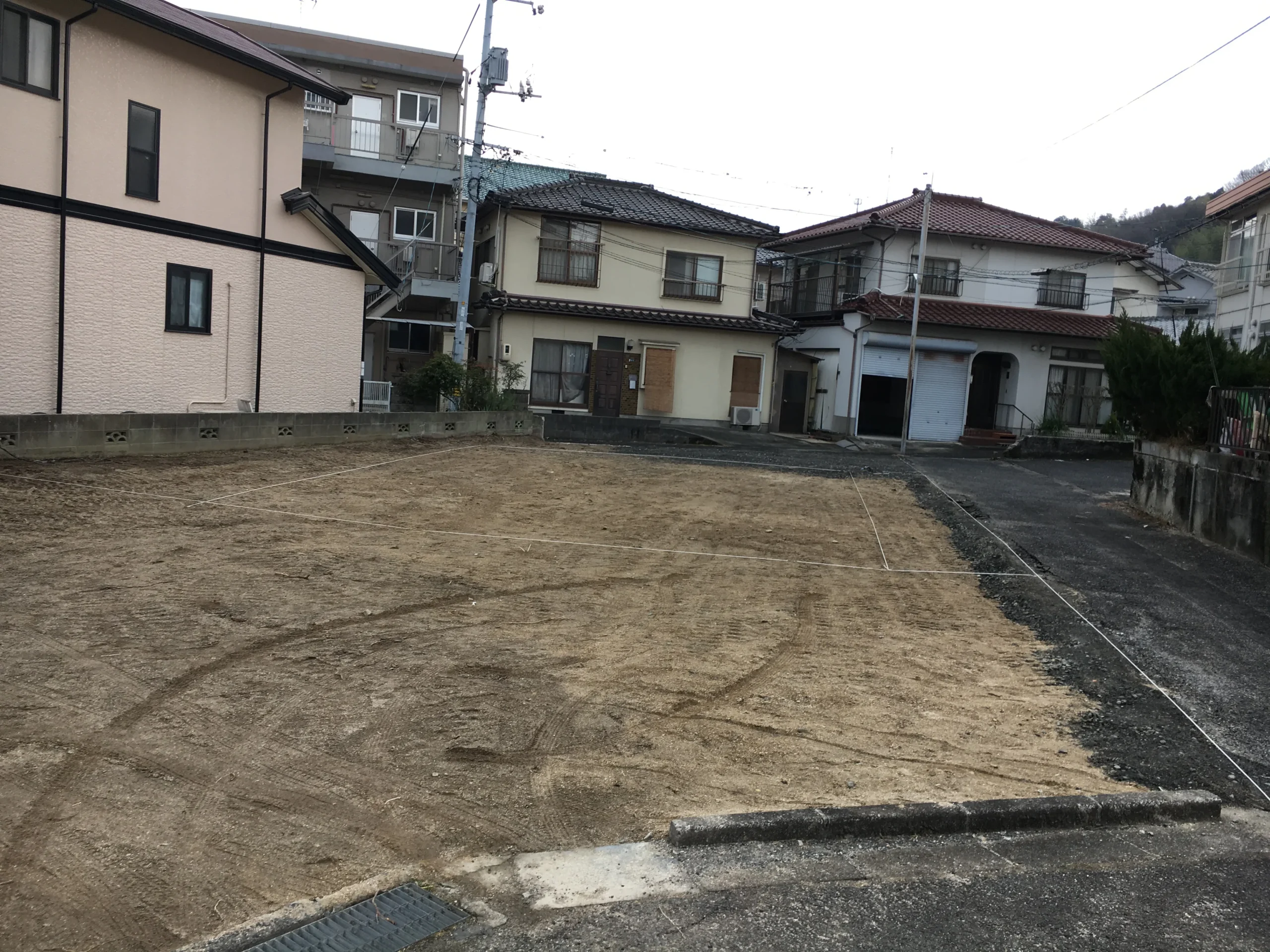 岩国市門前　O様邸建替工事地縄