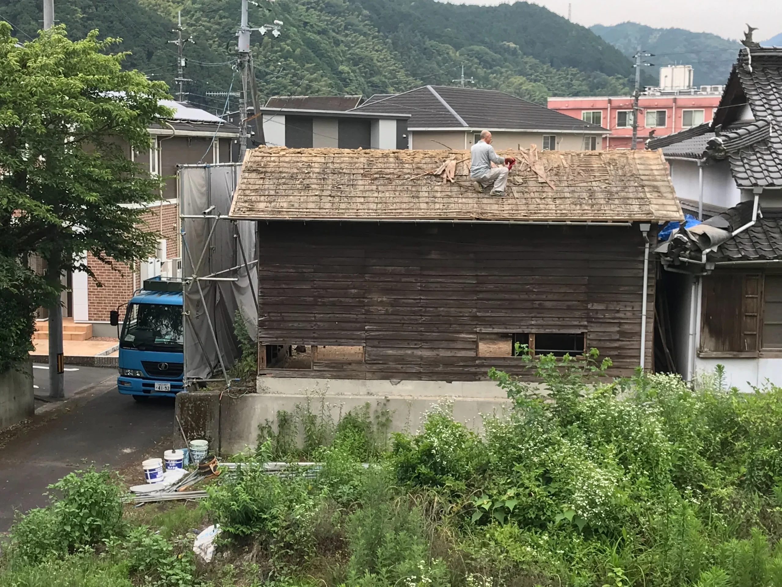 岩国市御庄　K様邸　建替え工事　解体開始！