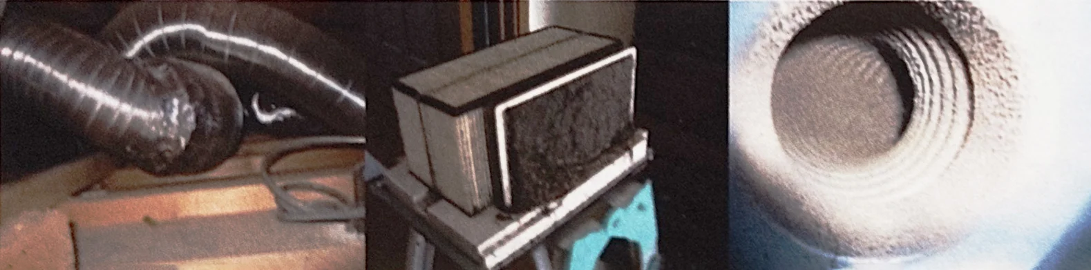 汚れた機械換気のダクトやフィルター